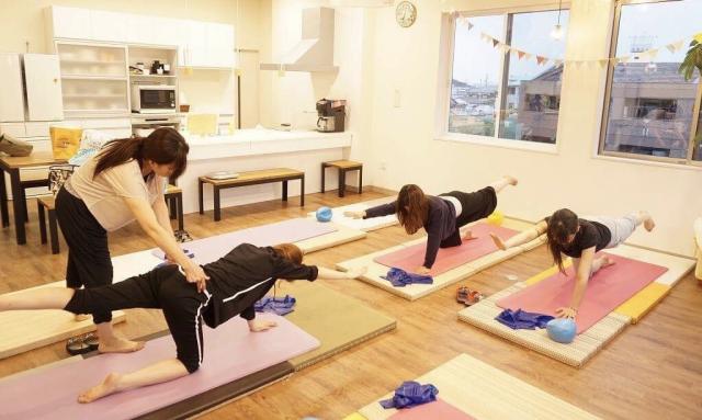 愛媛 新居浜 西条 四国中央 お子さま連れOK! Happy pilates:三ッ星レッスン 岡山