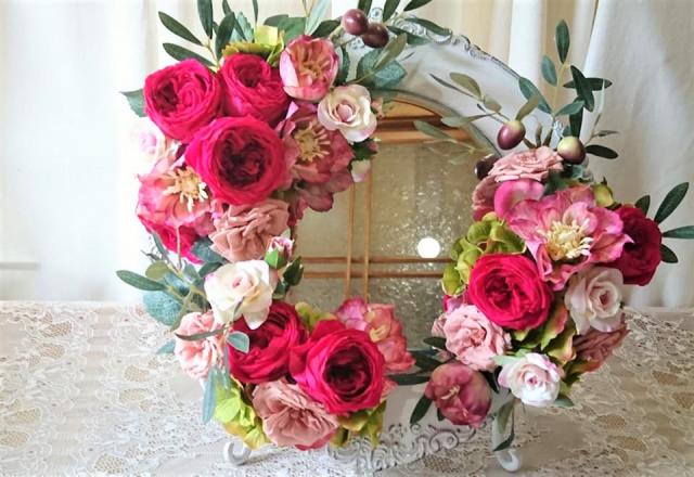 <オンライン対応>京都 お花教室・フラワーアレンジメント AMBRIDGE ROSE/アンブリッジローズ:三ッ星レッスン 岡山